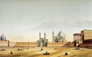 Het Koninklijk Paleis en de Mesdjid-i-Shah, Isfahan, plaat 6-7 uit 